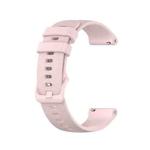 For Samsung Galaxy Watch Active 40mm 20mm Checkered Silicone Watch Band(Pink)