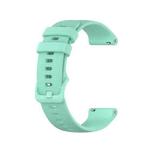 For Samsung Galaxy Watch 42mm 20mm Checkered Silicone Watch Band(Water duck)