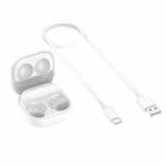 2 PCS For Samsung Galaxy Buds2 SM-177 Wireless Earphone Charging Box(White)