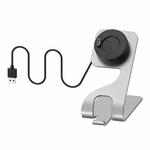 For Garmin Fenix 7S Smart Watch Metal Charger Stand(Gray)
