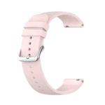 For Garmin Move Luxe 20mm Solid Color Silicone Watch Band(Light pink)