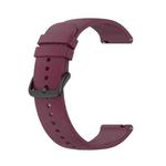 For Garmin Venu SQ 20mm Solid Color Silicone Watch Band(Wine Red)
