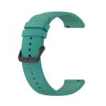 For Garmin Forerunner 645 Music 20mm Solid Color Silicone Watch Band(Pine Green)