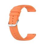 For Garmin Move Sport 20mm Solid Color Silicone Watch Band(Orange)