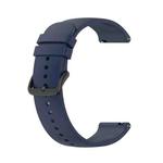 For Garmin Move Sport 20mm Solid Color Silicone Watch Band(Blue)