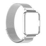 For Xiaomi Redmi Watch 2 2 in 1 Milano Metal Watch Band with Watch Frame(Silver)