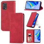 For OPPO A95 4G Retro Skin Feel Magnetic Horizontal Flip Leather Phone Case(Red)