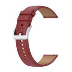 For Xiaomi Watch S1 Calf Texture Sewing Thread Watch Band(Red)