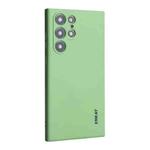 For Samsung Galaxy S22 Ultra 5G ENKAY Liquid Silicone Soft Shockproof Phone Case(Light Green)