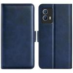 For vivo IQOO U5 5G Dual-side Magnetic Buckle Flip Leather Phone Case(Dark Blue)