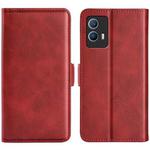 For vivo IQOO U5 5G Dual-side Magnetic Buckle Flip Leather Phone Case(Red)