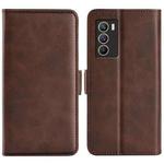 For vivo iQOO Neo5 S Dual-side Magnetic Buckle Flip Leather Phone Case(Brown)