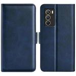 For vivo iQOO Neo5 S Dual-side Magnetic Buckle Flip Leather Phone Case(Dark Blue)