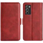 For vivo iQOO Neo5 S Dual-side Magnetic Buckle Flip Leather Phone Case(Red)
