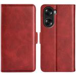 For Honor 60 Pro Dual-side Magnetic Buckle Leather Phone Case(Red)