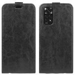 For Xiaomi Redmi Note 11 4G / Note 11S R64 Texture Vertical Flip Leather Phone Case(Black)
