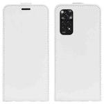 For Xiaomi Redmi Note 11 4G / Note 11S R64 Texture Vertical Flip Leather Phone Case(White)