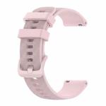 For Samsung Galaxy Watch Active 40mm 20mm Carbon Fiber Striped Silicone Watch Band(Pink)