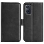 For OPPO Realme 9i Dual-side Magnetic Buckle Leather Phone Case(Black)