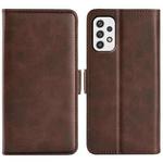 For Samsung Galaxy A23 5G Dual-side Magnetic Buckle Leather Phone Case(Brown)