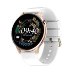 FW01 1.28inch Color Screen Smart Wristband, Support Bluetooth Call / Heart Rate Monitoring(White)