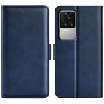 For Xiaomi Redmi K50 Dual-side Magnetic Buckle Leather Phone Case(Dark Blue)