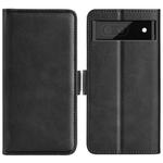 For Google Pixel 7 Dual-side Magnetic Buckle Leather Phone Case(Black)