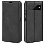 For Google Pixel 7 Pro Retro-skin Magnetic Suction Leather Phone Case(Black)