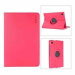 For Samsung Galaxy Tab A8 10.5 2021 X200/X205 ENKAY 360 Degree Rotation Litchi Leather Smart Case(Rose Red)