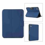 For iPad mini 6 ENKAY Leather Stand Smart Tablet Case(Dark Blue)