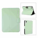 For iPad mini 6 ENKAY Leather Stand Smart Tablet Case(Light Green)