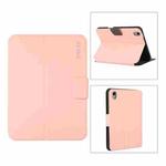 For iPad mini 6 ENKAY Leather Stand Smart Tablet Case(Pink)