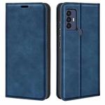 For TCL 30 SE/305/306 Retro-skin Magnetic Suction Leather Phone Case(Dark Blue)