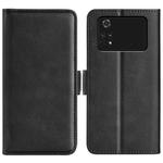 For Xiaomi Poco M4 Pro 4G Dual-side Magnetic Buckle Horizontal Flip Leather Phone Case(Black)