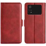 For Xiaomi Poco M4 Pro 4G Dual-side Magnetic Buckle Horizontal Flip Leather Phone Case(Red)