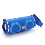 T&G TG642 RGB Light Waterproof  Portable Bluetooth Speaker Support FM / TF Card(Blue)