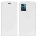For Nokia G11 / G21 R64 Texture Single Vertical Flip Leather Phone Case(White)