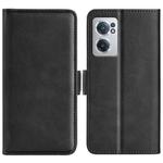 For OnePlus Nord CE 2 5G Dual-side Magnetic Buckle Leather Phone Case(Black)