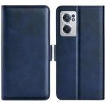 For OnePlus Nord CE 2 5G Dual-side Magnetic Buckle Leather Phone Case(Dark Blue)
