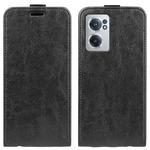 For OnePlus Nord CE 2 5G R64 Texture Single Vertical Flip Leather Phone Case(Black)