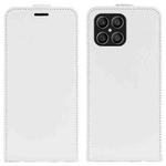 For Honor X8 R64 Texture Single Vertical Flip Leather Phone Case(White)