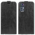 For TCL 30 5G / 30+ R64 Texture Single Vertical Flip Leather Phone Case(Black)