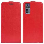 For TCL 30 5G / 30+ R64 Texture Single Vertical Flip Leather Phone Case(Red)