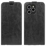 For Honor 60 SE 5G  R64 Texture Single Vertical Flip Leather Phone Case(Black)