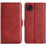 For OPPO A16E Dual-side Magnetic Buckle Leather Phone Case(Red)