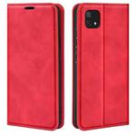 For OPPO A16E Retro-skin Magnetic Suction Leather Phone Case(Red)