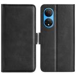 For Honor X7 Dual-side Magnetic Buckle Leather Phone Case(Black)