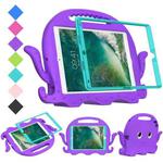 For iPad 10.2 2019 / 2020 Octopus Style EVA + PC Tablet Case with Strap(Purple)