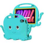 For iPad mini 6 Octopus Style EVA + PC Tablet Case with Strap(Glacial Green)
