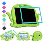 For Samsung Galaxy Tab A7 10.4 T500 / T505 Octopus Style EVA + PC Tablet Case with Strap(Grass Green)